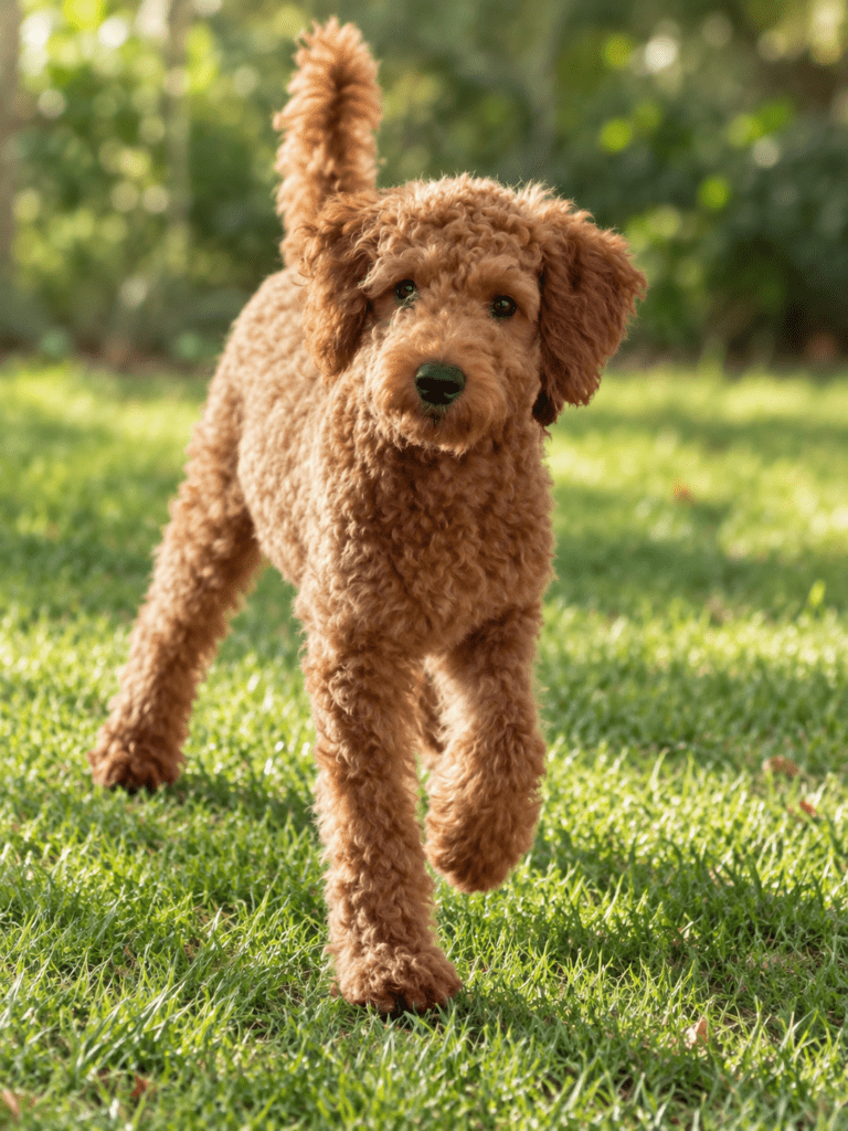 Chente is a mini poodle father at Safari Doodles in Dallas
