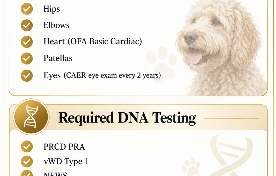 What Does GANA Gold Health Testing Mean, and How Does Safari Doodles Go Beyond It?
